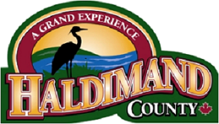Haldimand County colour logo with Heron